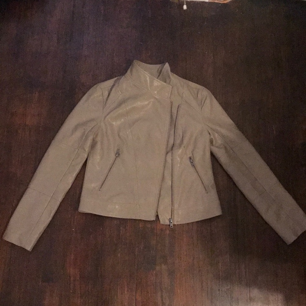 Jack by B.B. Dakota Tan Leather Jacket